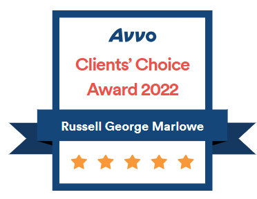 Avvo Clients' Choice Award 2022 | Russell George Marlowe | 5 Stars